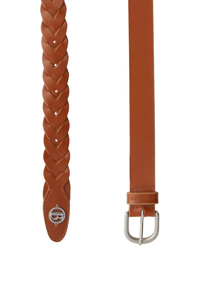 B Vertigo Braided Leather Belt - Image 3