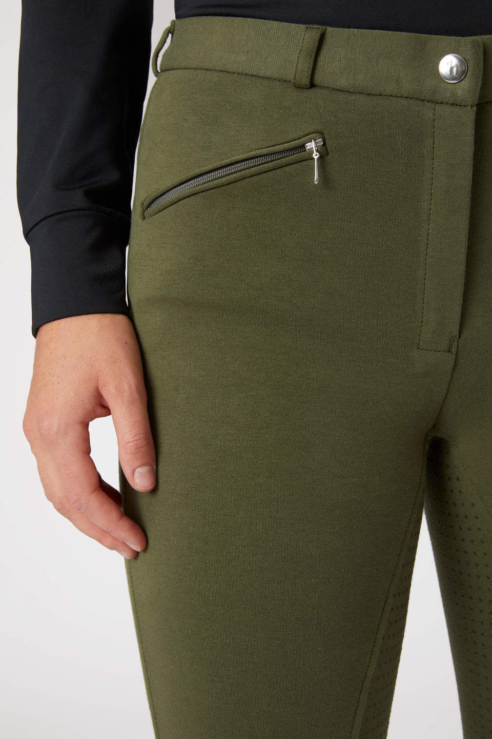 Horze Active Women's Silicone Full Seat Breeches - Image 5