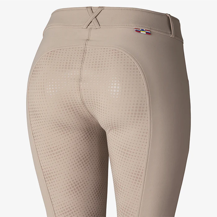 Horze Grand Prix Silicon Grip Full Seat Breeches - Beige - Image 5