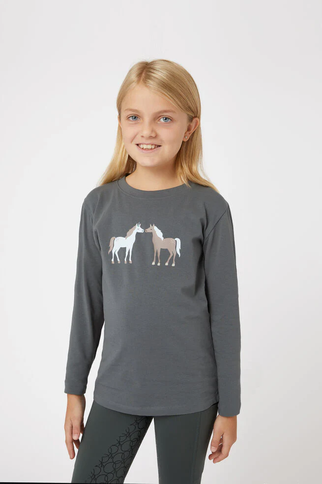 Horze Leighton Kid's LS Shirt - Image 3