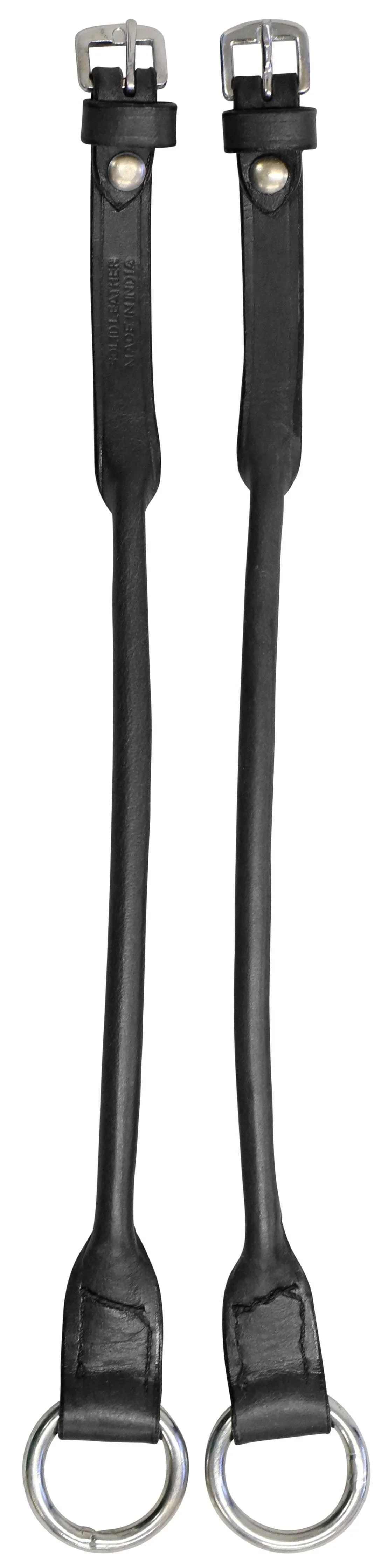 Rolled Leather Gag Cheeks Black - Image 3